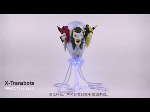 MX-18 Dr. Egg by X-Transbots MasterX Toyline features lights and rotating heads