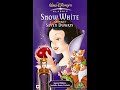 Opening To Snow White And The Seven Dwarfs UK VHS 2001