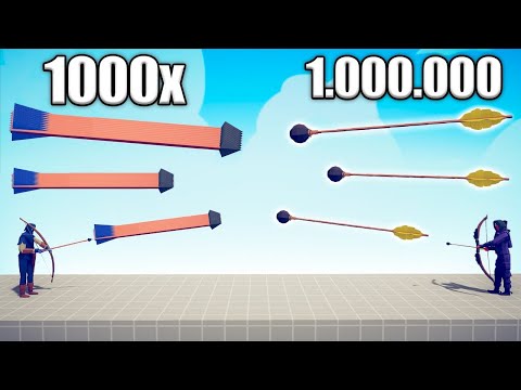 1.000.000 DAMAGE SPIKEY BOW vs 1000x OVERPOWERED UNITS - TABS | Totally Accurate Battle Simulator