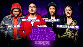 Next gen of Sacramento? Bar Wars Cypher Ep. 12 || Tooda Osama, Buss4Nani, Mac Moo & Finea$$ Lanecia