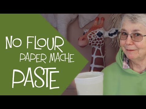 Paper Mache Paste with No Flour. Easy, Gluten-Free, and Cheap!