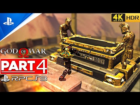 (RPCS3) GOD OF WAR 1 Gameplay Playthrough Part 4 Blades of Athena [4K 60FPS HDR] - No Commentary