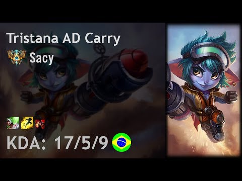 Tristana AD Carry vs Caitlyn - Sacy - BR Challenger Patch 7.10