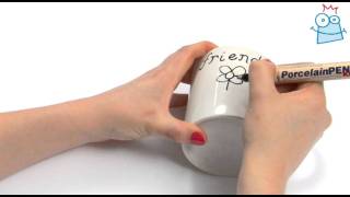 How to personalise mugs with porcelain pens