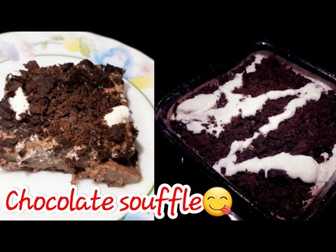 Chocolate souffle/home made chocolate souffle / Easy chocolate souffle recipe by banos kitchen