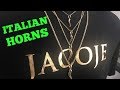 Men's 14k Gold Italian Horn Necklace