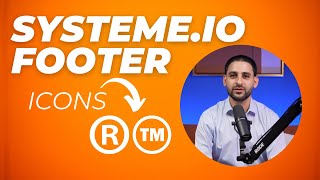 copyright or trademark symbol™️ : how to add it to your systeme io website footer?