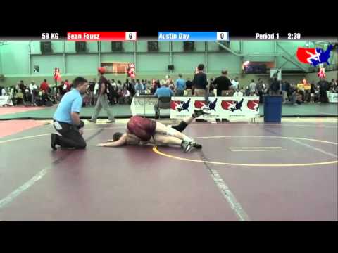 Sean Fausz vs. Austin Day at 2013 FILA Cadet Nationals - FS