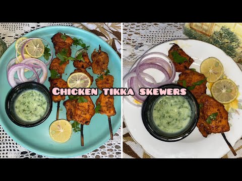 grilled chicken recipe restaurant style /chixken tikka boti recipe without seekh yummy food stuff