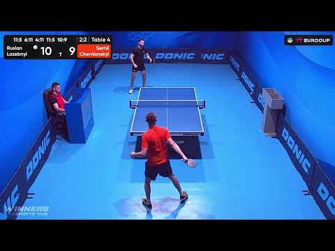 18:50 Ruslan Lazebnyi - Serhii Cherniavskyi 02.09.2023 TT Euro.Cup Ukraine  Star. Table 4