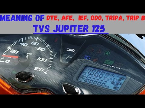 #TVS #jupiter125cc में क्या होता है ODO, IFE,  AFE, DTE का मतलब जानिए…