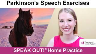 Parkinson’s Speech Exercises: ICELANDIC HORSES