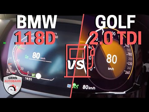 BMW 118d vs Golf 8 2.0 TDI ⛽ FUEL CONSUMPTION TEST - Which brand builds the better diesel?