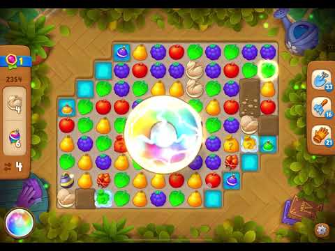 GardenScapes Level 2354 no boosters (14 moves)