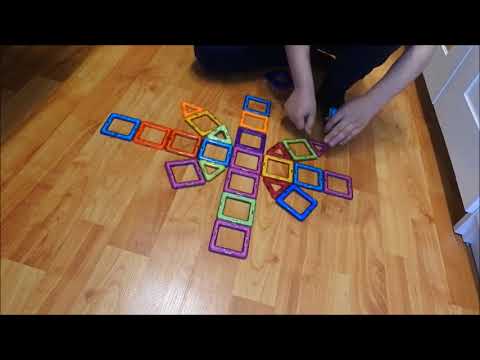 Как собрать фигуры из магнитного конструктора