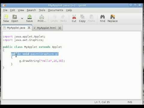 Java Applet Tutorial
