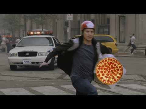 Peter Parker delivers pizza in the battle of New York