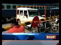 Train nearly misses car stuck between railway crossings in Varanasi