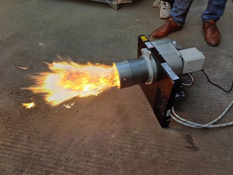 Riello Diesel Burner installation step video