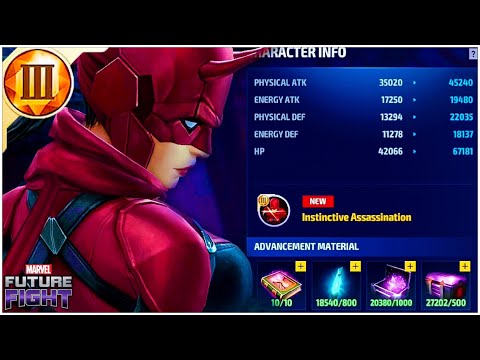 T3 ELEKTRA AMAZING! WOMAN WITHOUT FEAR UNIFORM WORTH BUYING FOR ELEKTRA FANS l Marvel Future Fight
