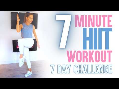 Get FIT in 7 days | 7 Minute HIIT Workout Challenge ( Calorie Burning Full Body) no equipment