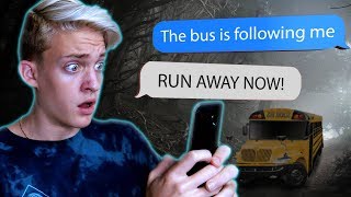 THE SCHOOL BUS IS FOLLOWING ME 🚌 (Scary School Text Story) #1