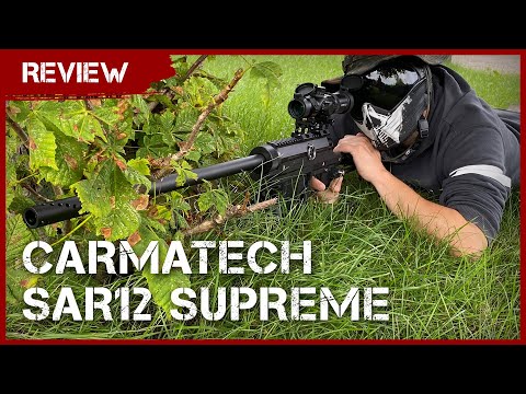 Bester Paintball Sniper? Carmatech SAR12 Supreme Repetierer Review (german/deutsch)