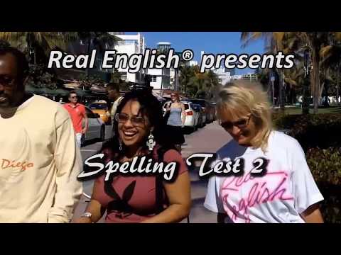 Real English® "TikTok version" of video and lesson 3b (spelling test)