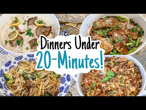 5 TASTY 20 MINUTE RECIPES! QUICK & EASY DINNER IDEAS |...