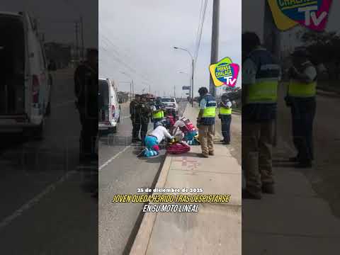 #Callao | Joven queda herid0 tras despistarse en su moto lineal || #news #noticias