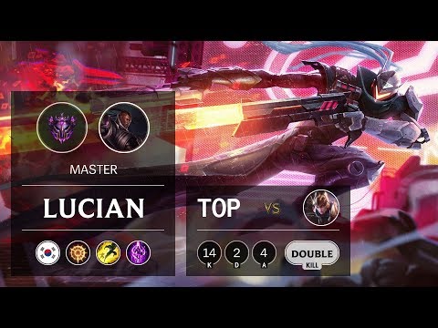 Lucian Top vs Quinn - KR Master Patch 9.21