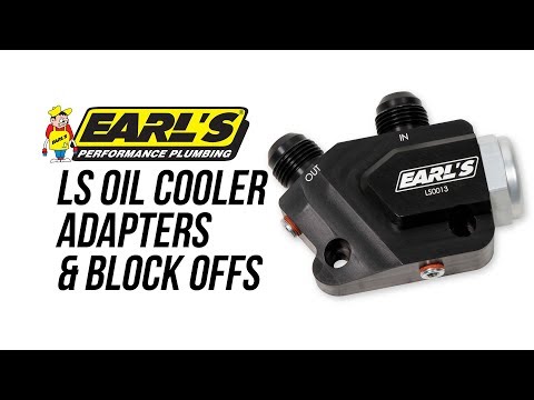Earls LS Oil Cooler Adapters and Block Offs