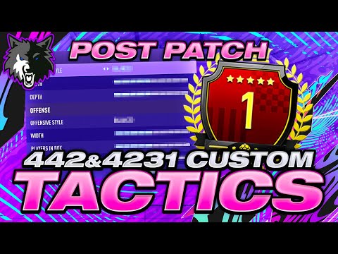 BEST NEW PATCH FIFA 21 442 AND 4231 CUSTOM TACTICS - FIFA 21 ULTIMATE TEAM PRO PLAYER CUSTOM TACTICS