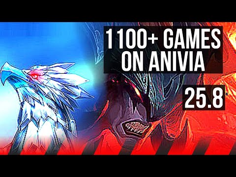 ANIVIA vs AATROX (TOP) | 1100+ games | KR Master | 25.8