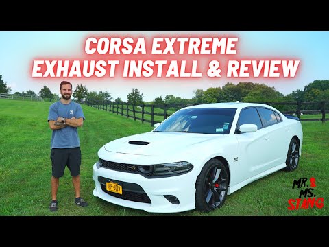 CHARGER SCAT PACK GETS CORSA EXTREME CAT BACK EXHAUST! - FULL INSTALL & SOUND CLIP - MR & MS STANG