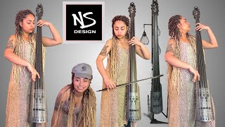 Video thumbnail for Mohini Dey playing NS Design CR5M Upright Bass by Mohini Dey