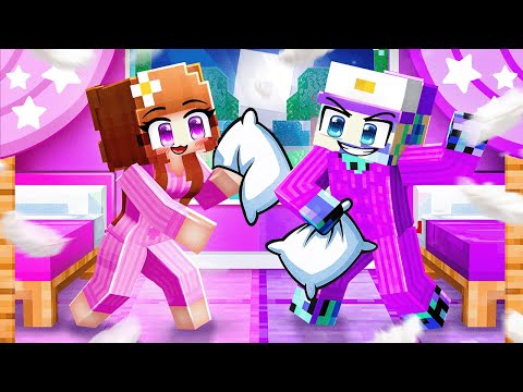 I Had a SLEEPOVER with Anne in Minecraft!
