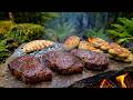 Steak Bread 3 Ways Primitive Forest Cooking