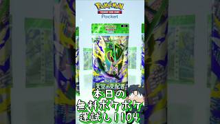 本日の無料ポケポケ運試し《1104》 #shorts #ポケポケ #ポケポケ開封チャレンジ