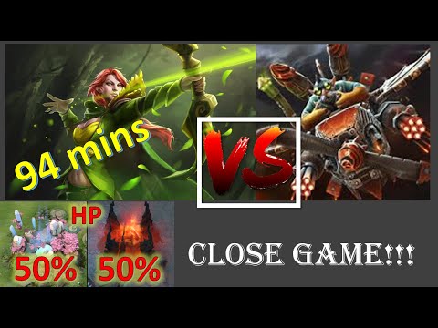 [Dota 2 Windranger Highlights]Radiant & Dire ANCIENT HP 50% left | I HATE Windranger | CLOSE GAME !!