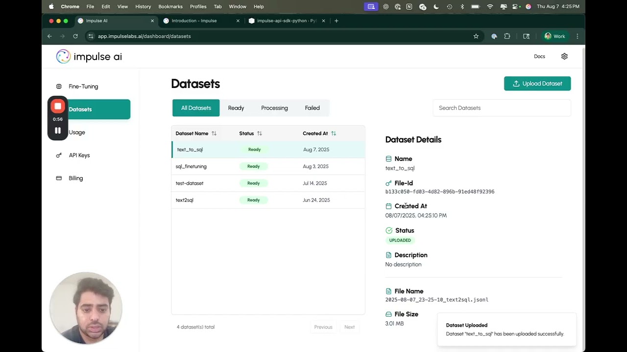 Fine Tuning Made Easy with Impulse AI