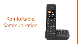 Das Gigaset C570A - Schnurloses DECT-Telefon mit Anrufbeantworter, großem Display & vielen Features