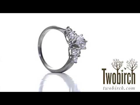 Cluster Engagement Ring - TwoBirch