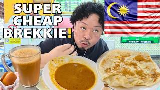 【激安朝食】1食160円でドリンク付き！？マレーシアのカレー朝食「ロティチャナイ」で最高の1日をスタート！【マレーシア飯🇲🇾】