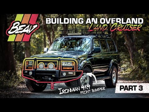 Land Cruiser FJ80 got an IronMan 4x4 Bumper & Winch : Overland Build Part 3
