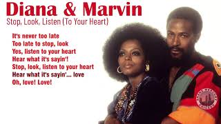 Diana Ross &amp; Marvin Gaye - Stop, Look, Listen To Your Heart (lyrics) 1973 1080p
