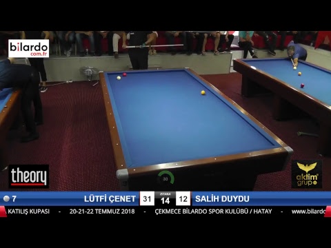 LÜTFİ ÇENET & SALİH DUYDU Bilardo Maçı - HATAYIN ANVATANA KATILIŞ KUPASI-Çeyrek Final