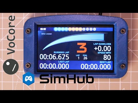 AMAZING BUDGET SIM RACING DISPLAY - VoCore Screen with SimHub!