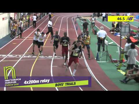 Boys 4x200m Heat 8 - New Balance Indoor Nationals 2012