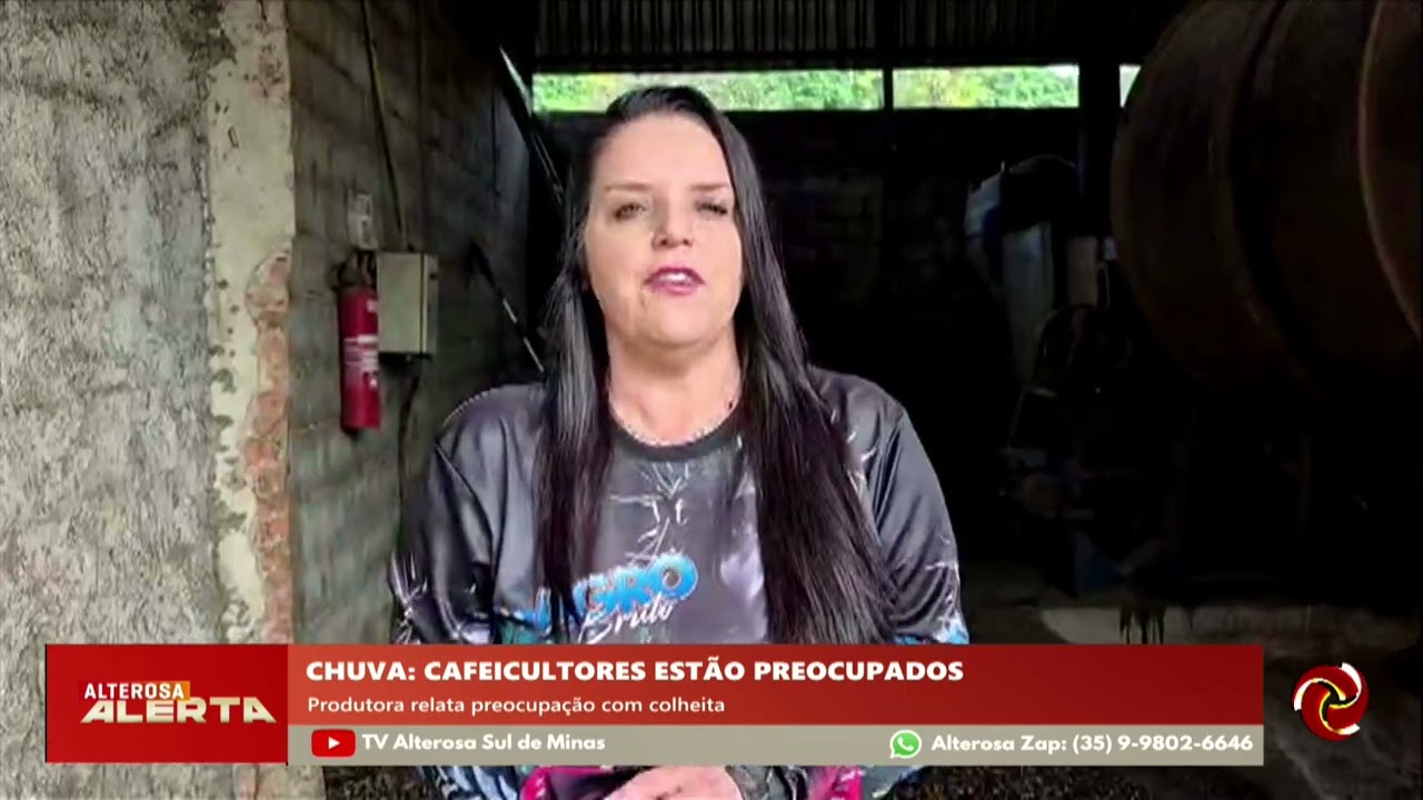 Chuva atrapalha colheita em Lambari